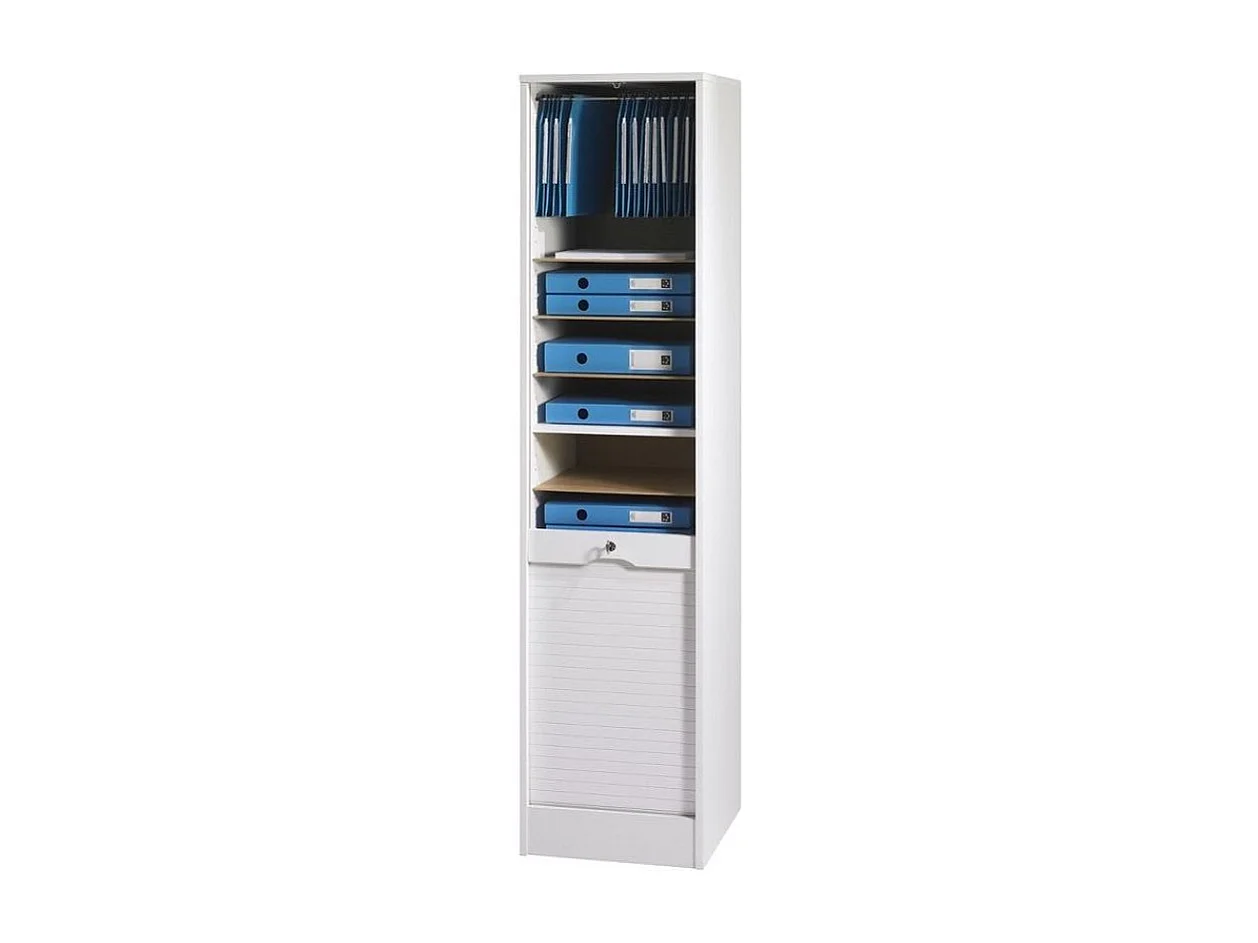 Kantoor witte gordijn archiefkast 172 cm