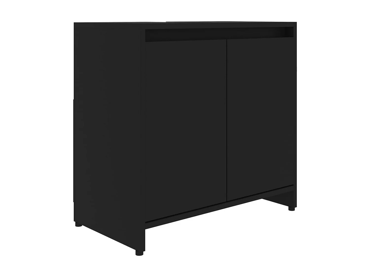 Meuble vasque Noir 60x33x58 2
