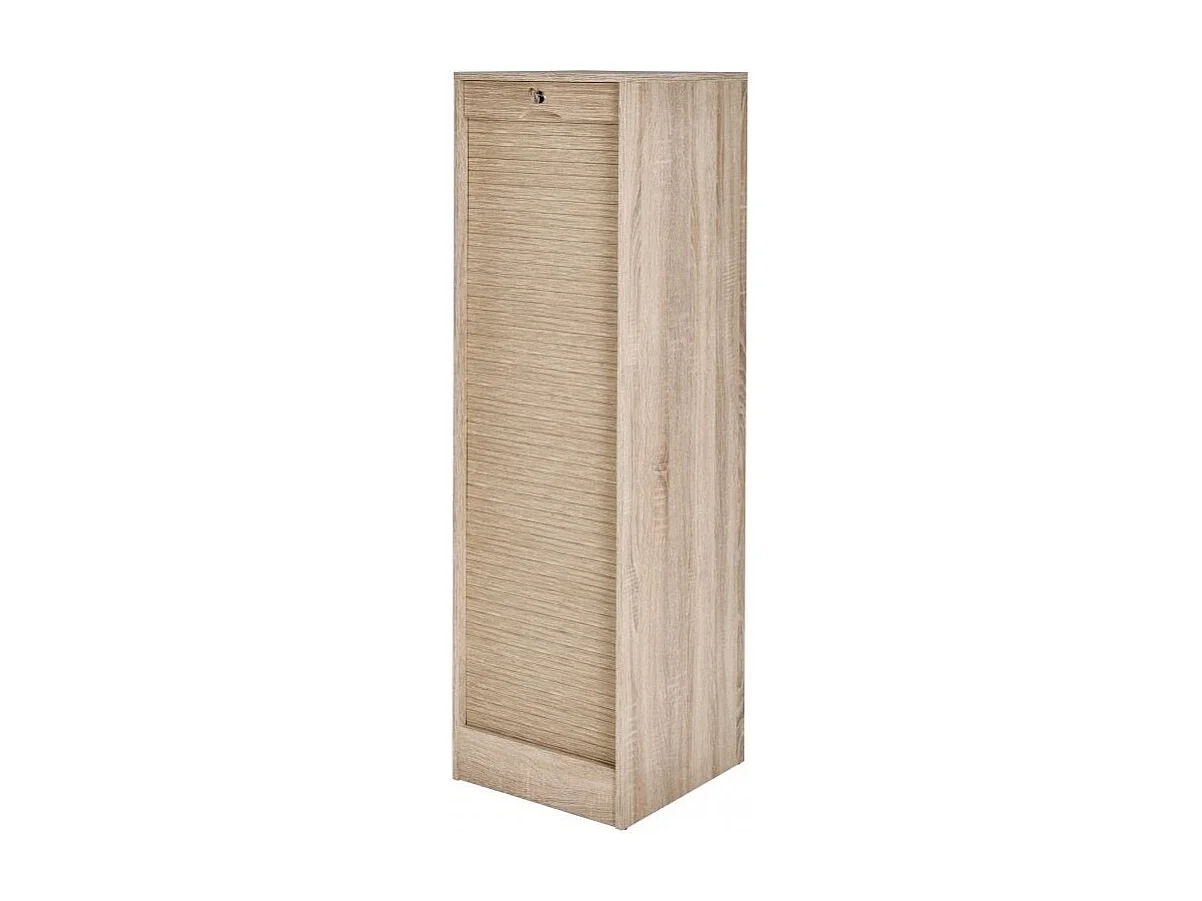 Classeur à rideau chêne naturel Office 140cm