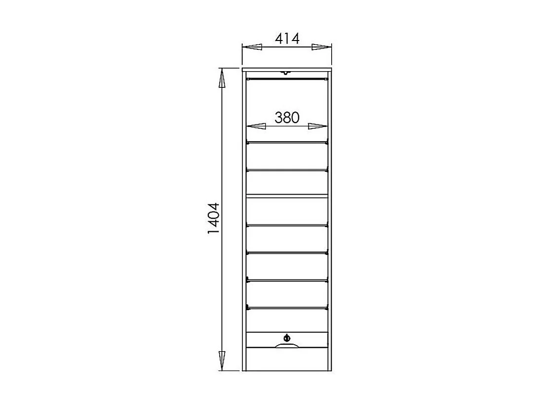 Kantoor licht houten gordijn archiefkast 140 cm