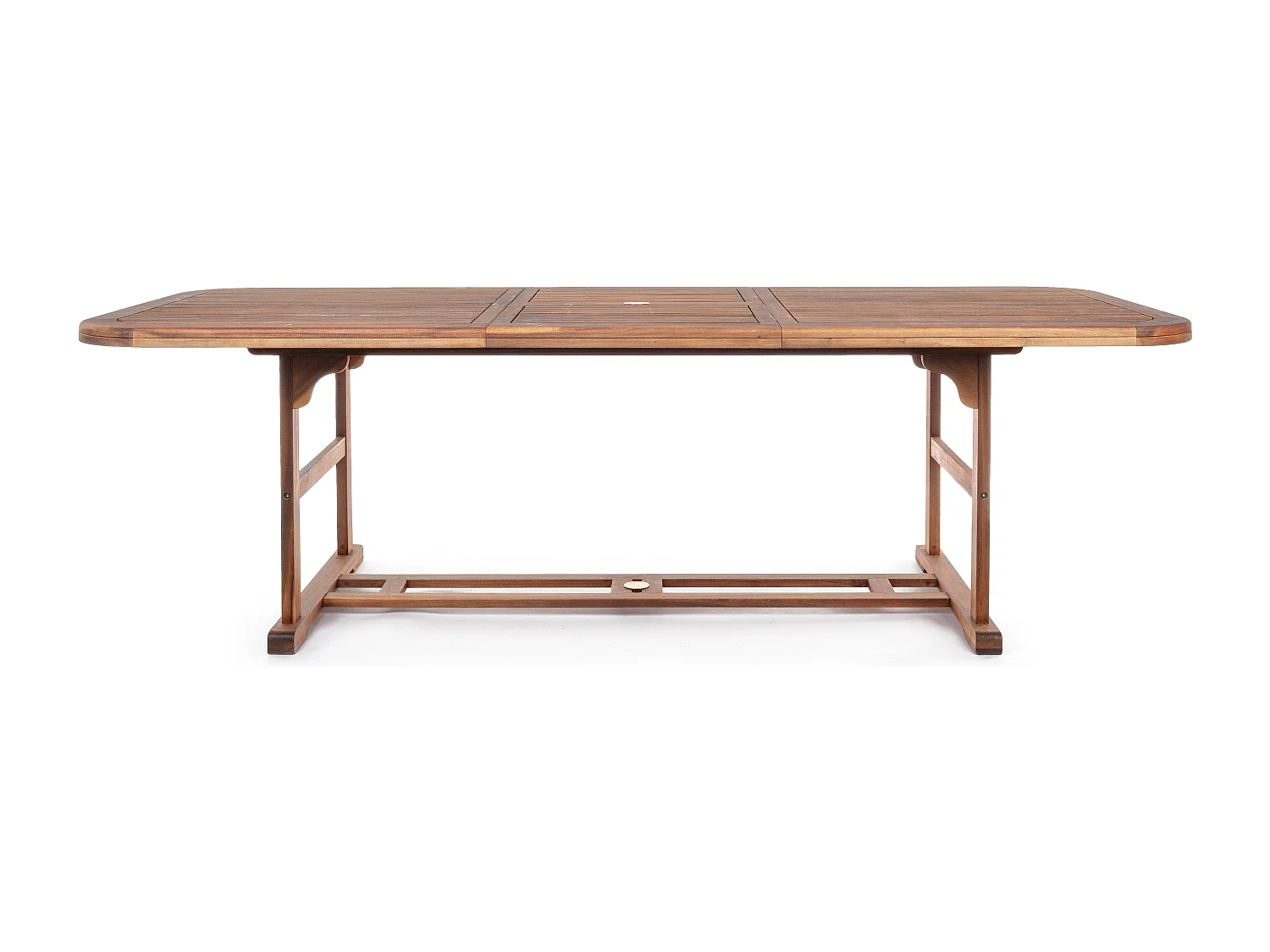 Table rectangulaire d'extérieur à rallonge NOEMI – Bois d’acacia huilé-180 à 240 cm