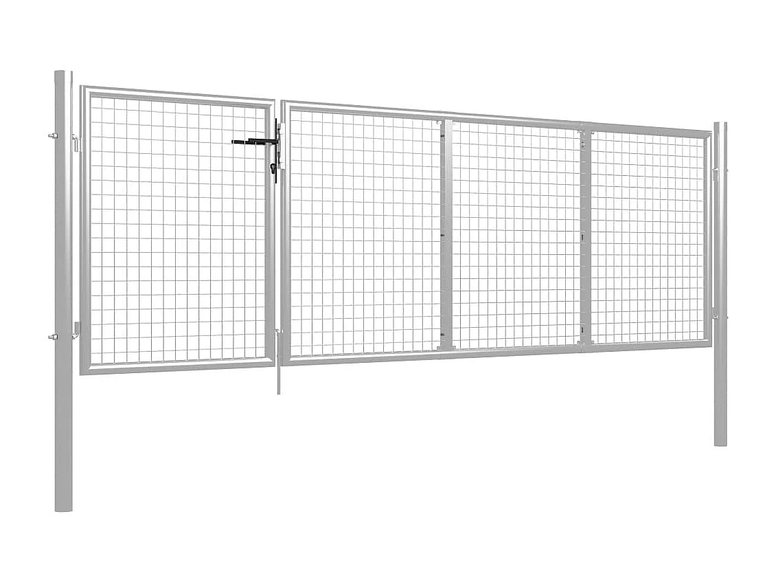 Portillon Acier 350x100 Argenté