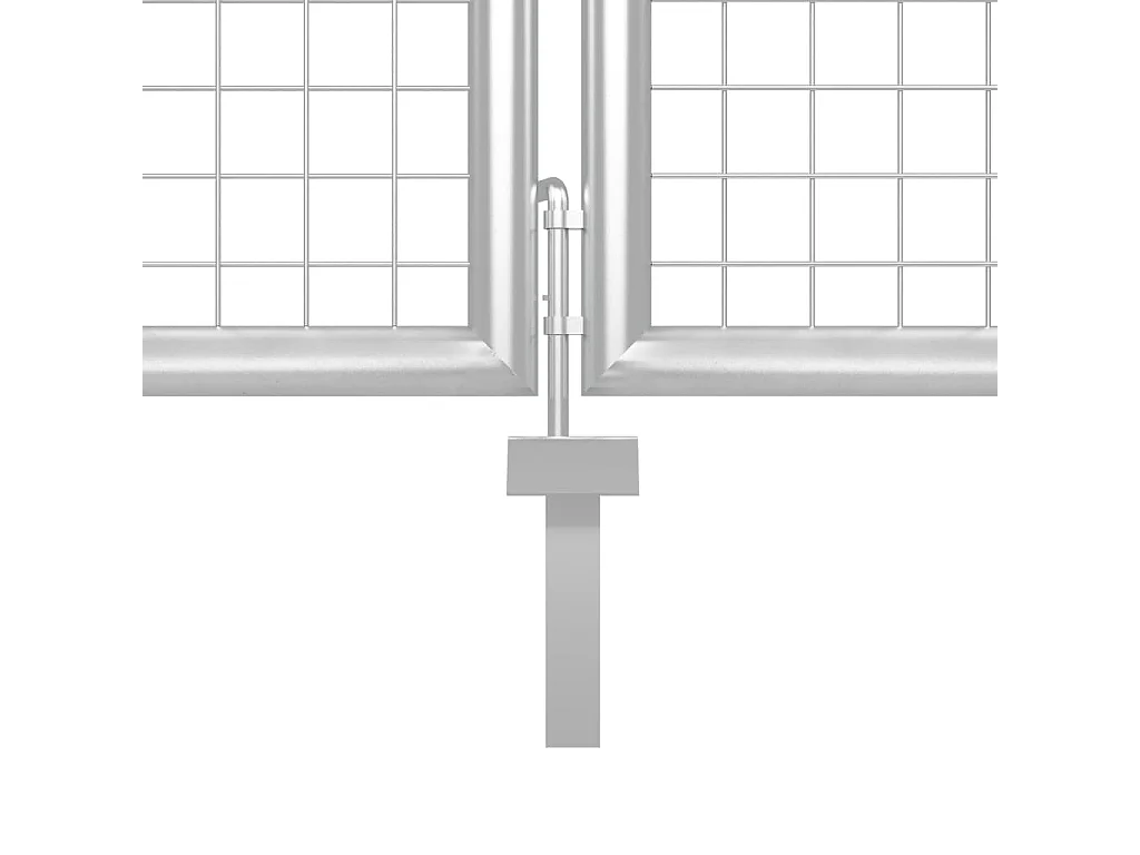 Portillon Acier 350x100 Argenté