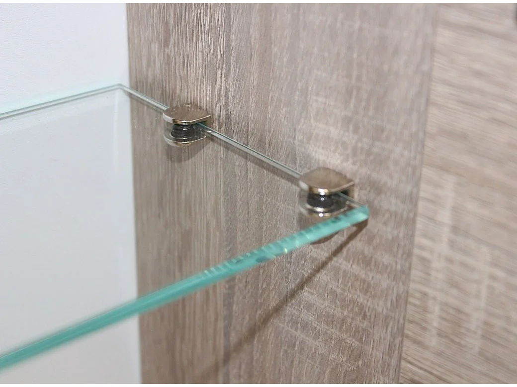 Armoire à pharmacie mélaminé bois clair Teph L 35cm