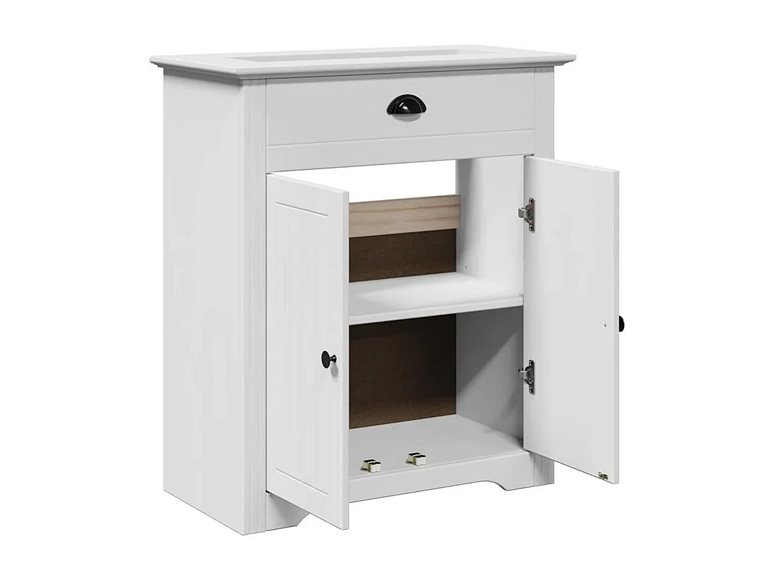 Armoire de lavabo de salle de bain BODO blanc 70x35x80