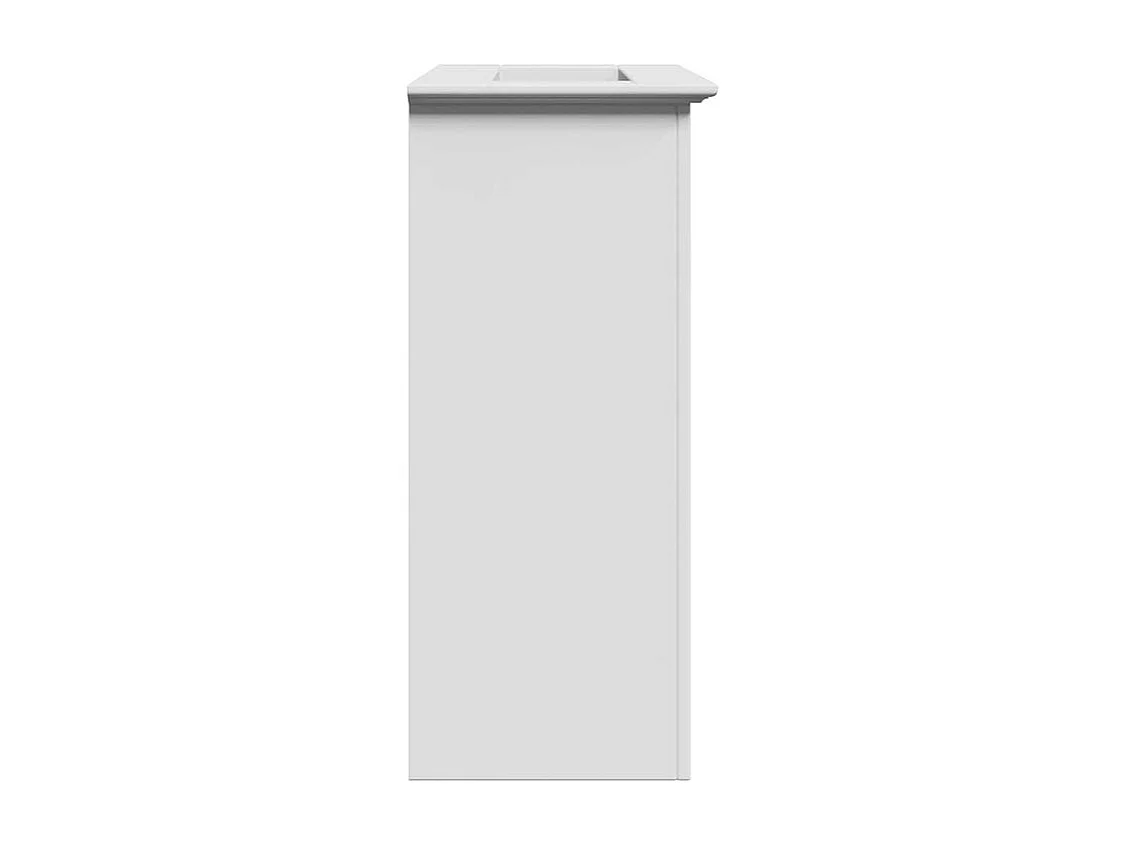 Armoire de lavabo de salle de bain BODO blanc 70x35x80