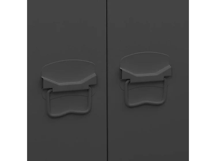 Garde-robe industrielle Noir 90x50x180 Métal