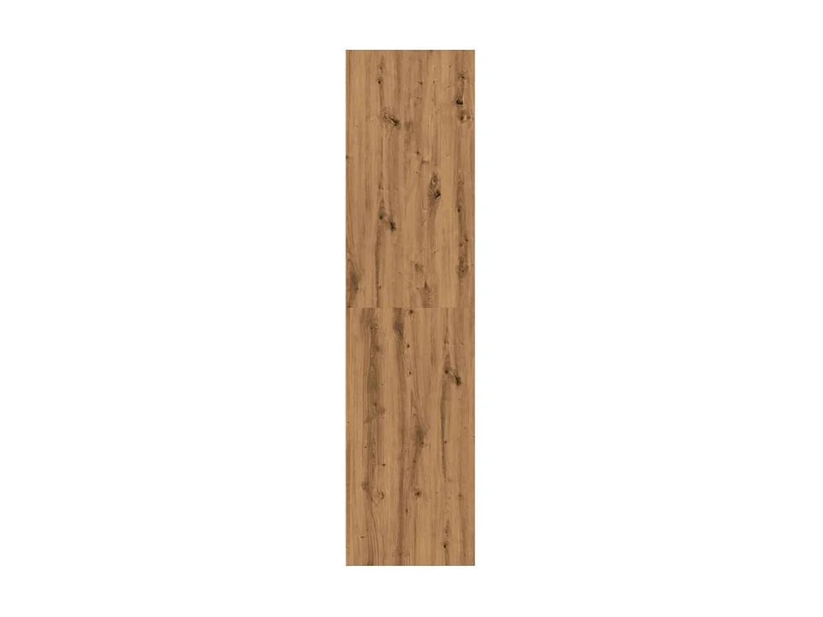 Armoire dressing 2 penderie 1 étagère 30cm - Collection Laker-Marron clair