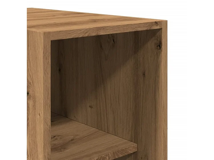 Armoire dressing 2 penderie 1 étagère 30cm - Collection Laker-Marron clair