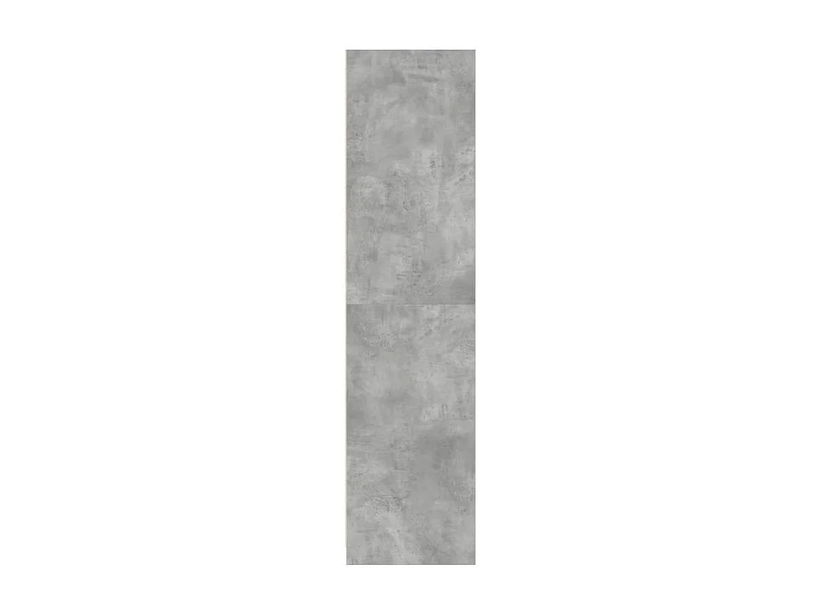 Armoire dressing 2 penderie 2 étagère 100cm - Collection Drazer-Gris béton