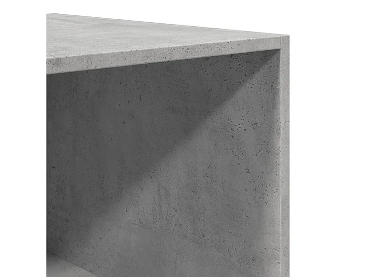 Armoire dressing 2 penderie 2 étagère 100cm - Collection Drazer-Gris béton