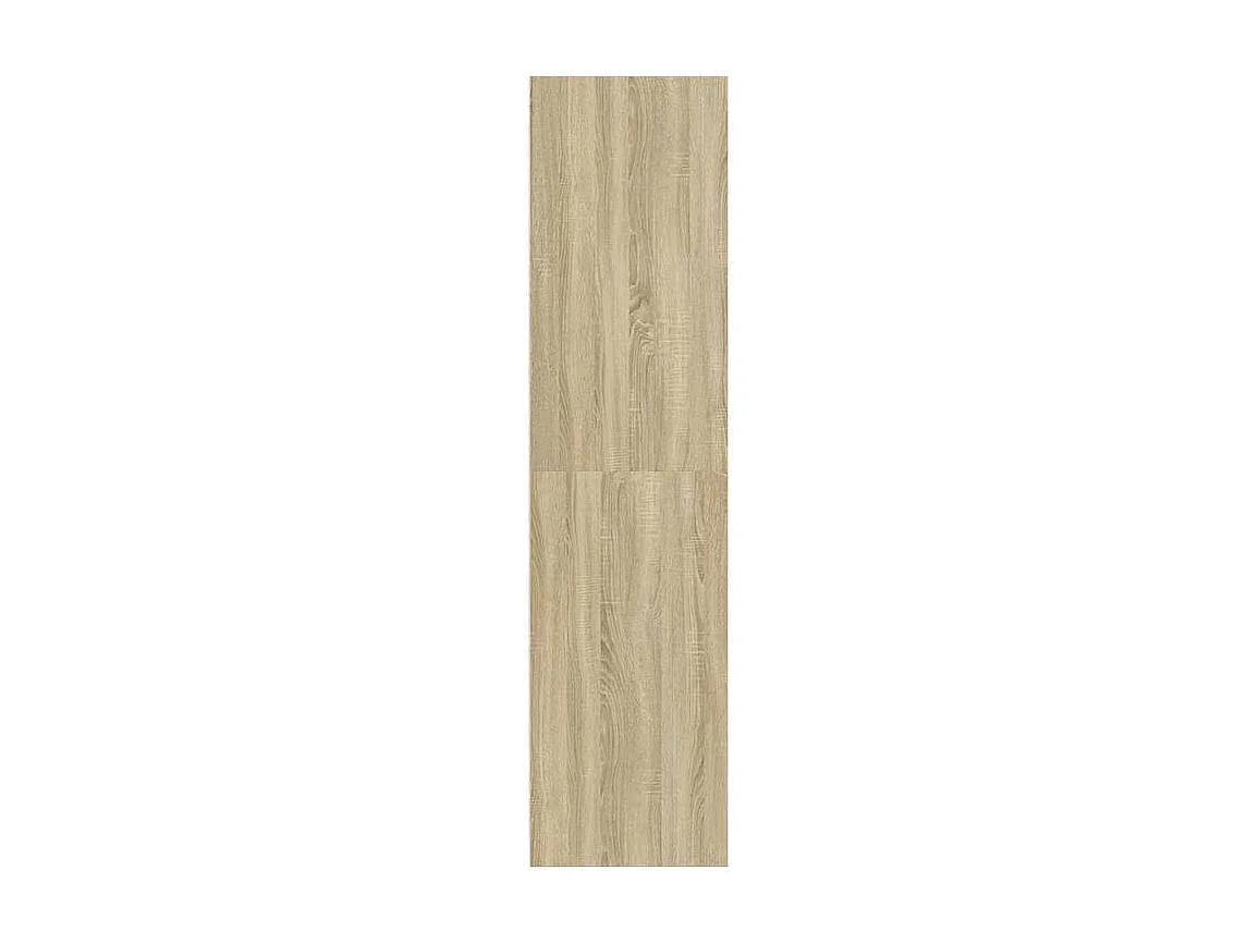 Armoire dressing 1 penderie 2 tiroir 30cm - Collection Kodok-Chêne clair