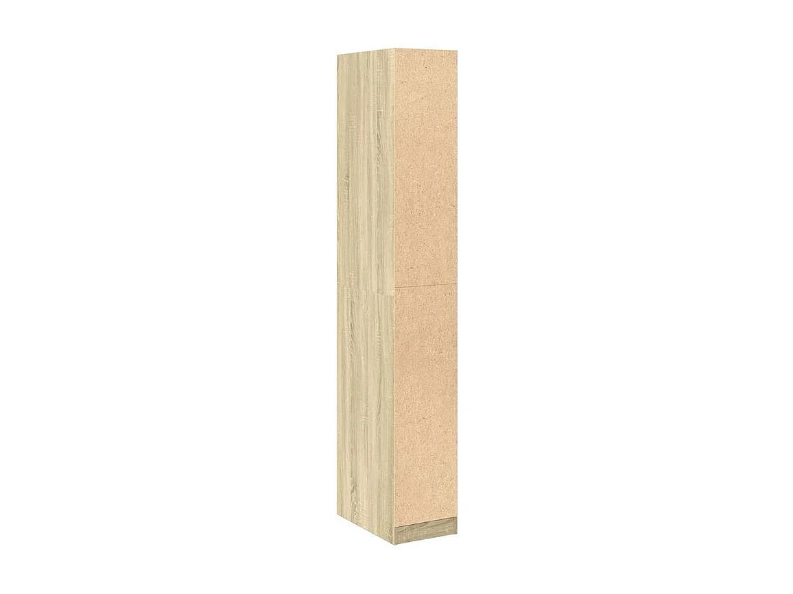 Armoire dressing 1 penderie 2 tiroir 30cm - Collection Kodok-Chêne clair