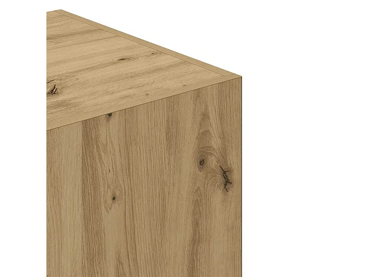 Garde-robe chêne artisanal 80x52x180 bois d'ingénierie