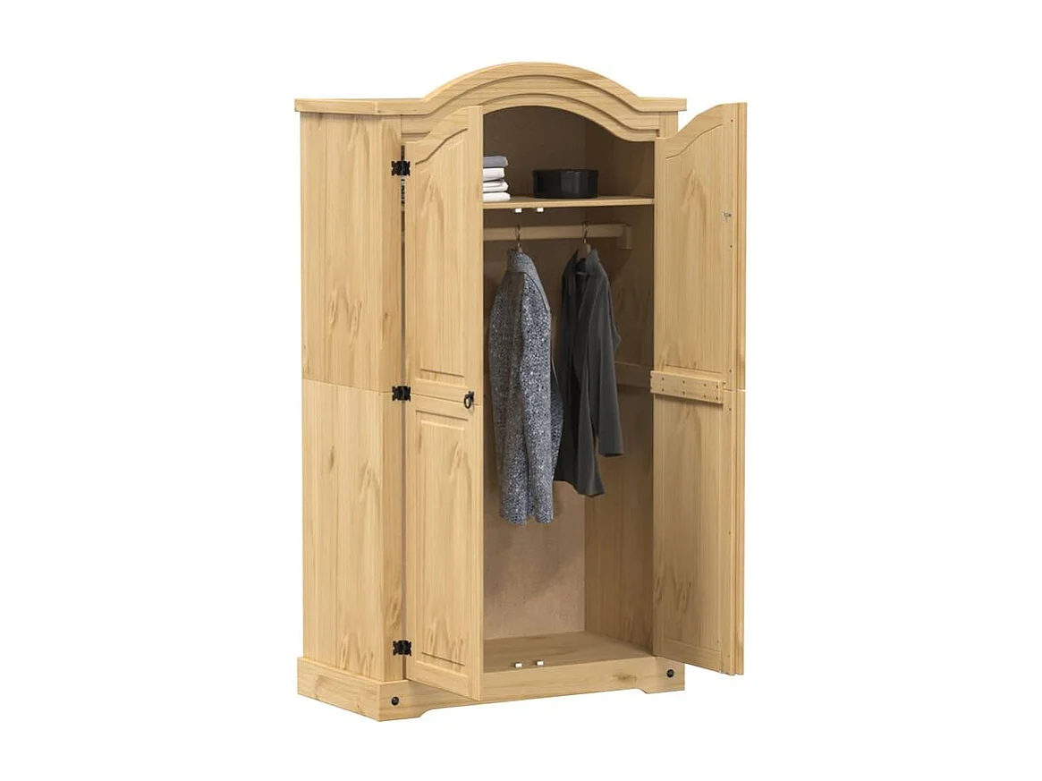 Garde-robe Corona 102x52x186 bois de pin massif