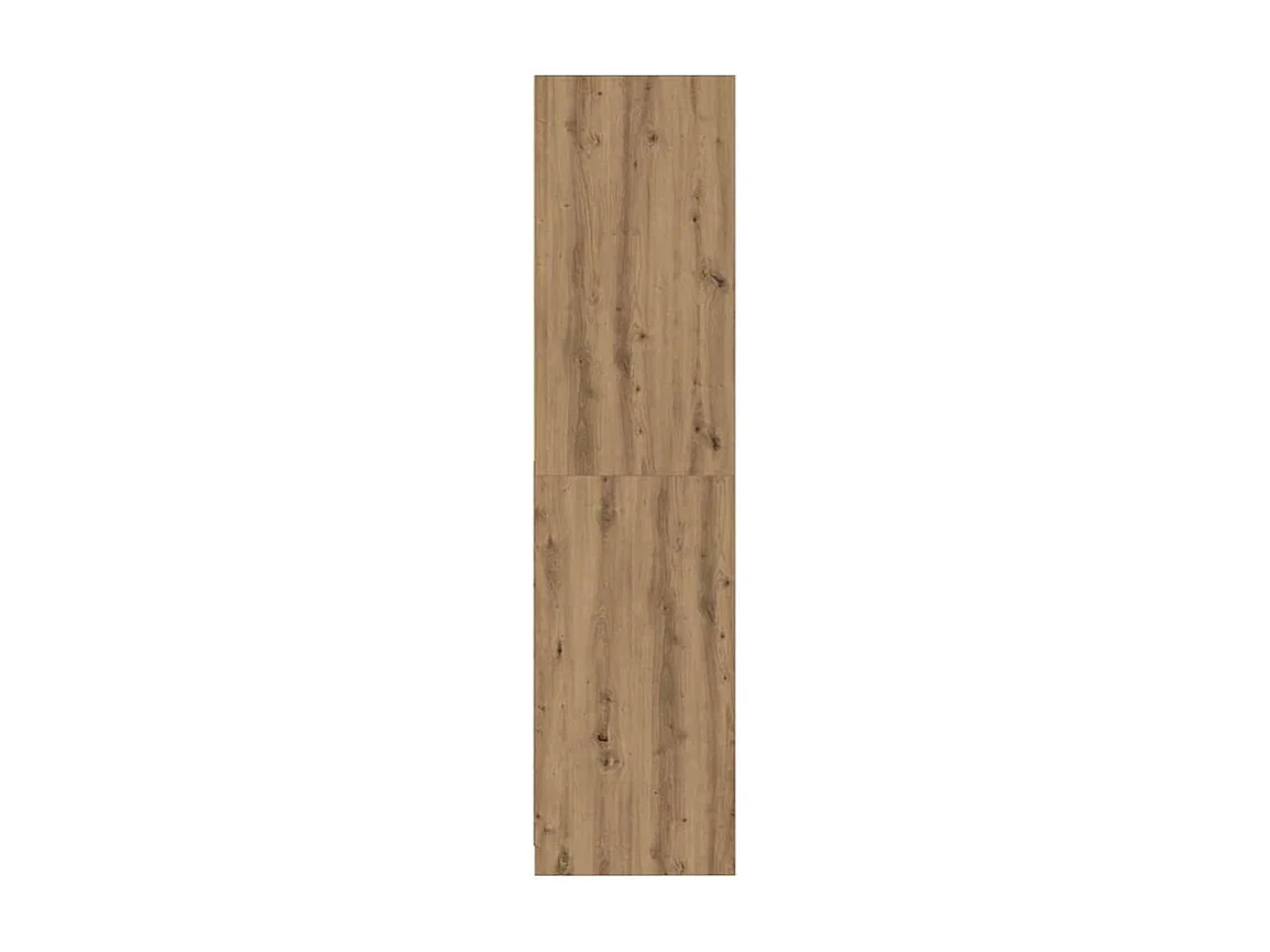 Armoire dressing 1 penderie 2 tiroir 50cm - Collection Kodok-Marron clair