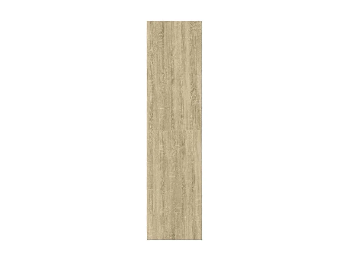 Armoire dressing 2 penderie 1 étagère 30cm - Collection Laker-Chêne clair
