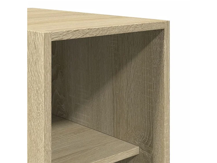 Armoire dressing 2 penderie 1 étagère 30cm - Collection Laker-Chêne clair