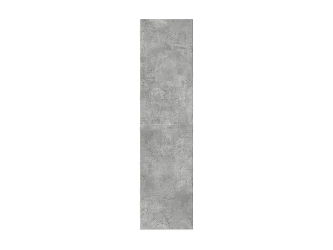 Armoire dressing 2 penderie 1 étagère 30cm - Collection Laker-Gris béton