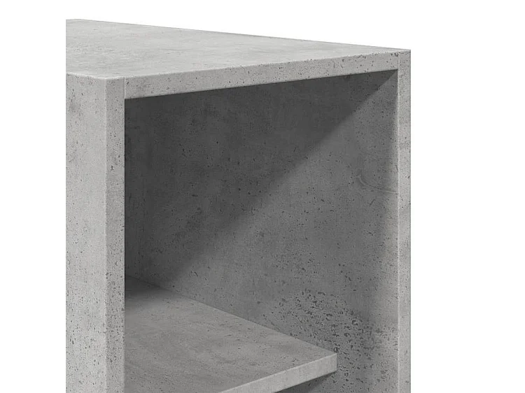 Armoire dressing 2 penderie 1 étagère 30cm - Collection Laker-Gris béton