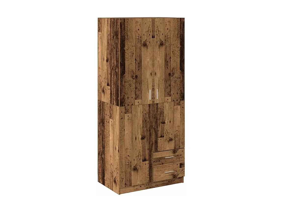 Garde-robe vieux bois 80x52x180 bois d'ingénierie