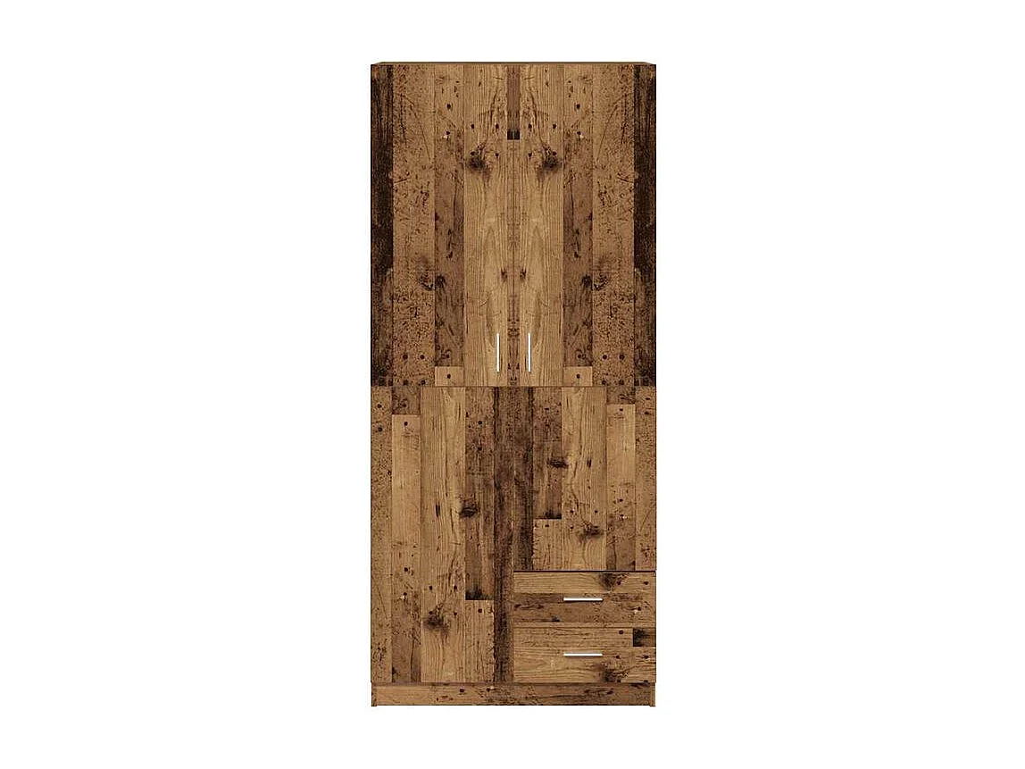 Garde-robe vieux bois 80x52x180 bois d'ingénierie