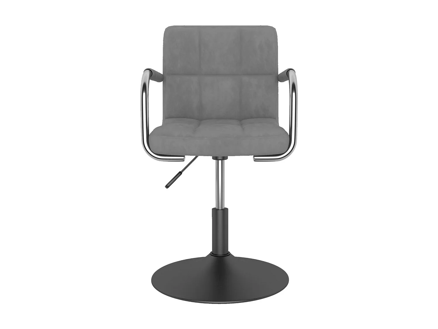 Chaise pivotante de bureau Gris clair Velours 15