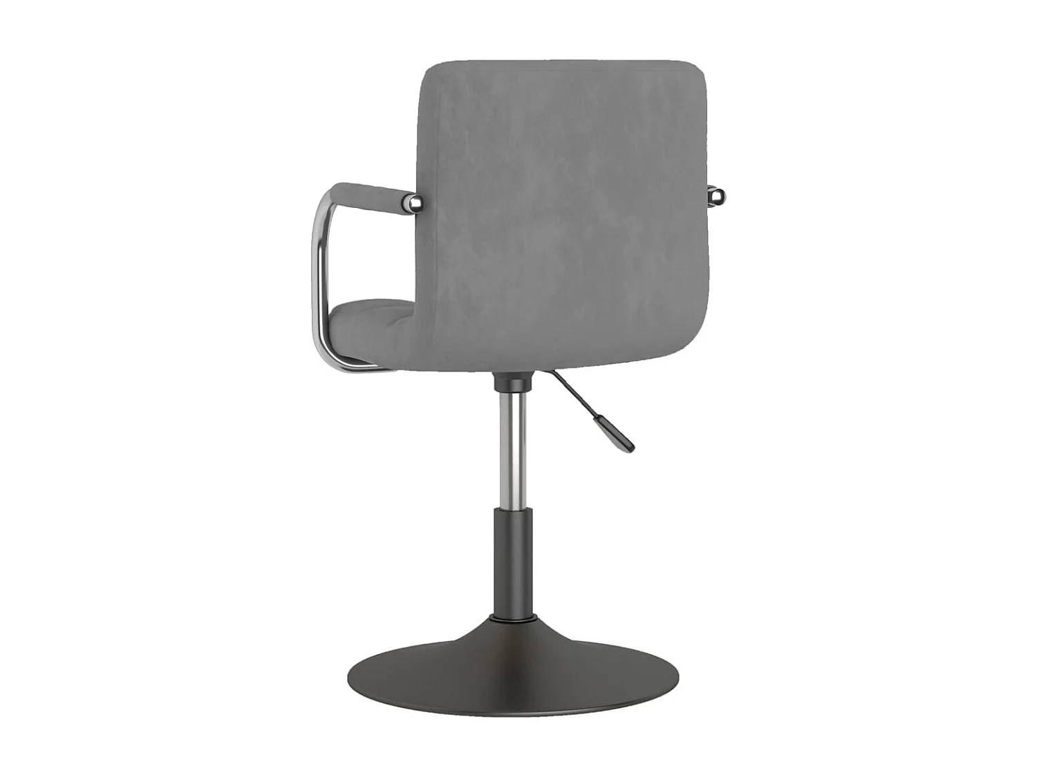 Chaise pivotante de bureau Gris clair Velours 15