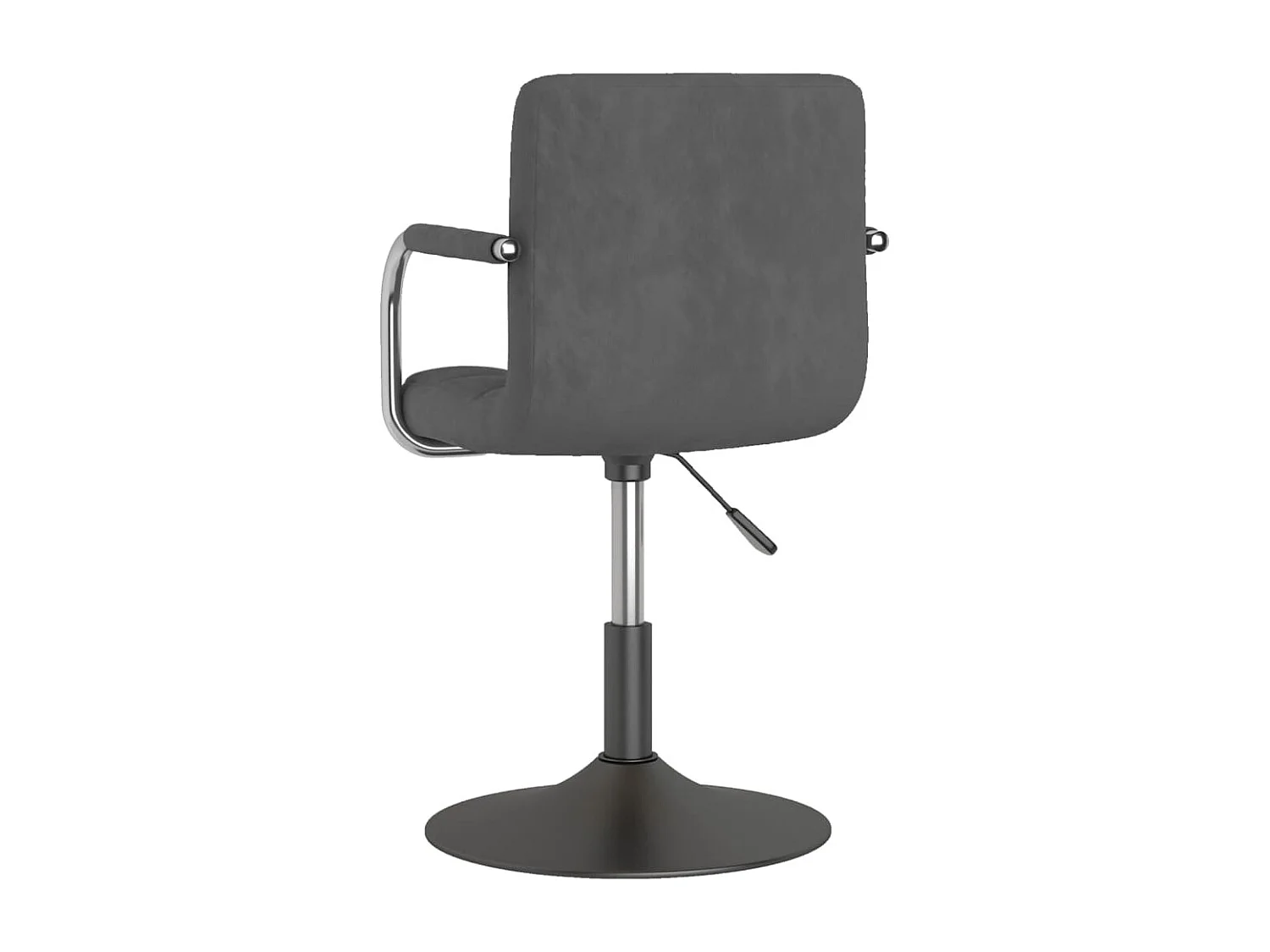 Chaise pivotante de bureau Gris foncé Velours 18