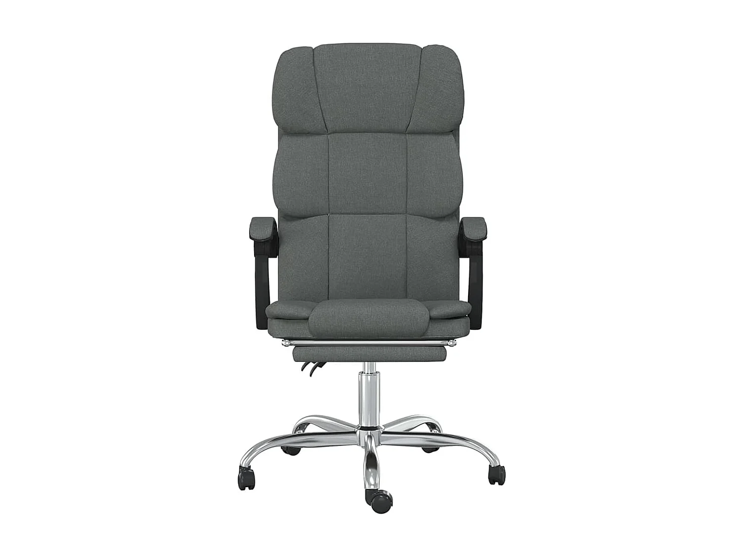 Fauteuil inclinable de bureau Gris foncé Tissu