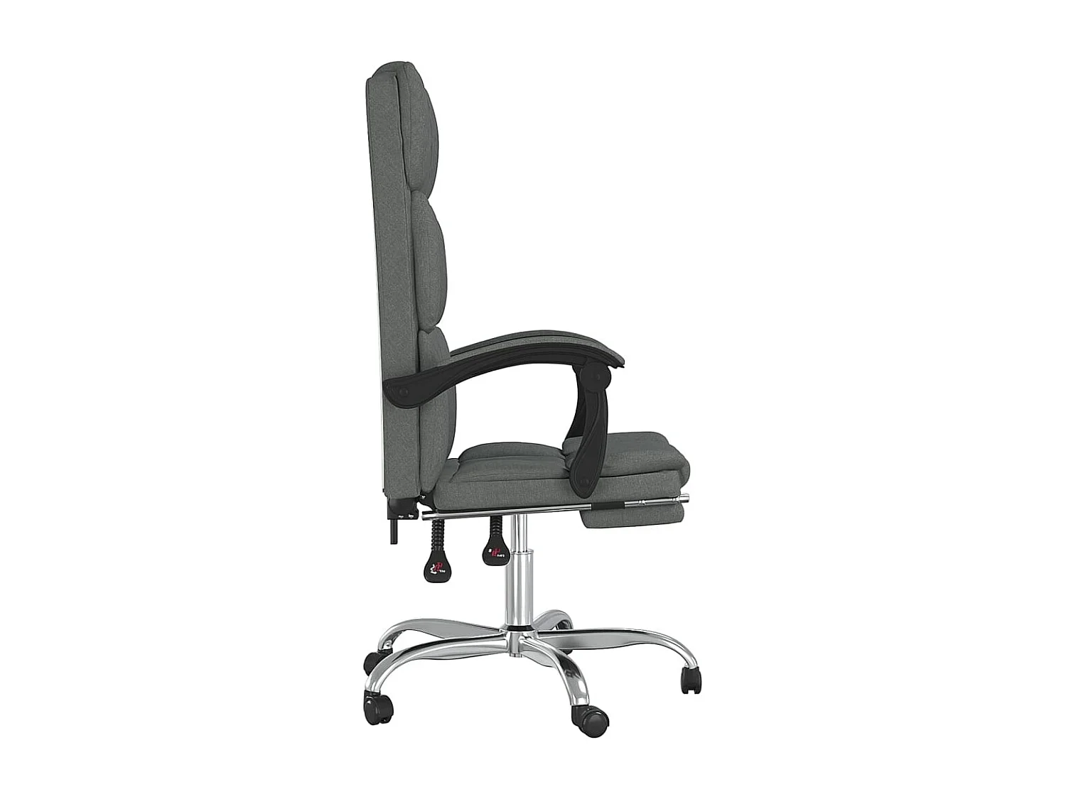 Fauteuil inclinable de bureau Gris foncé Tissu