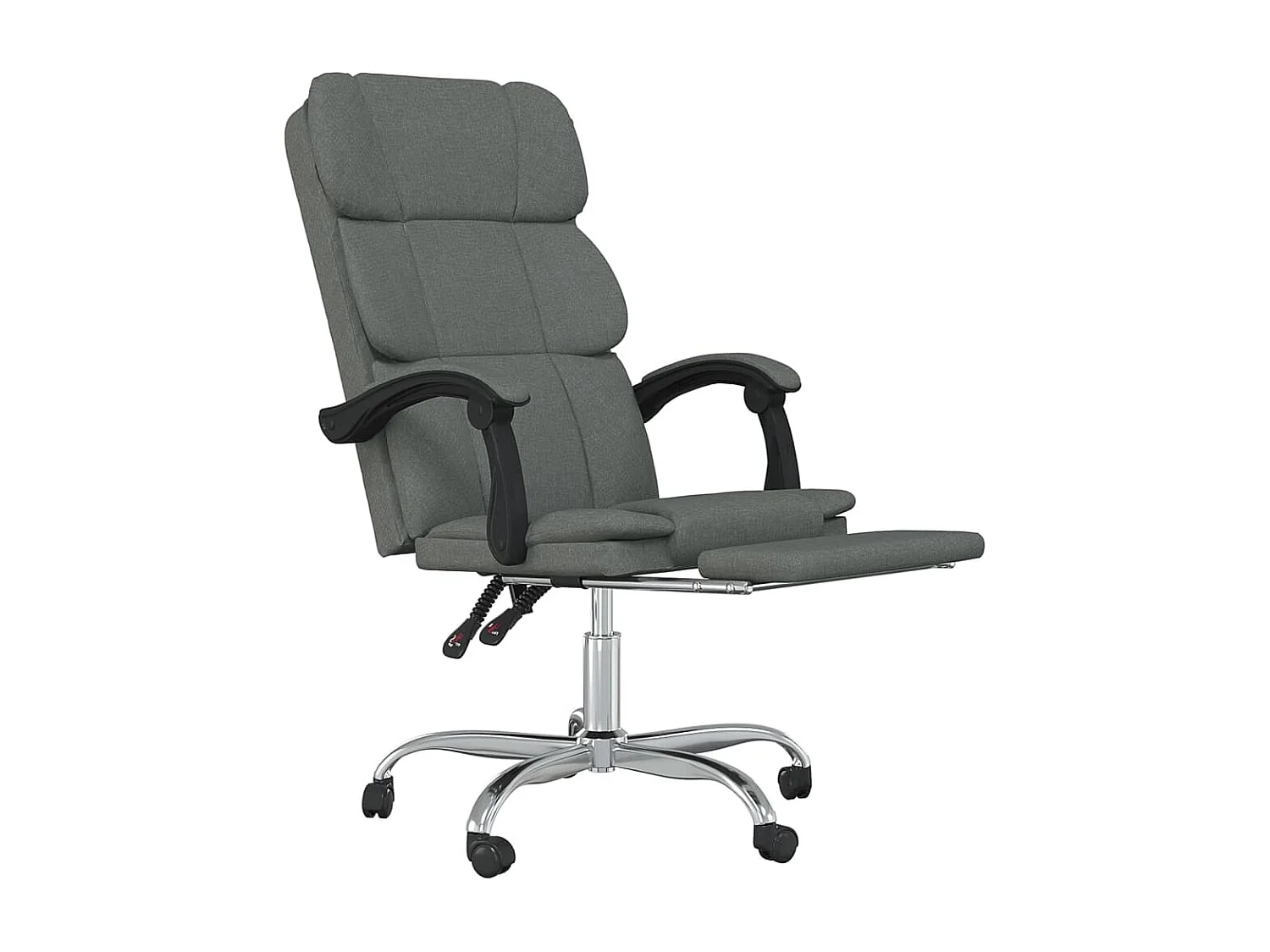 Fauteuil inclinable de bureau Gris foncé Tissu