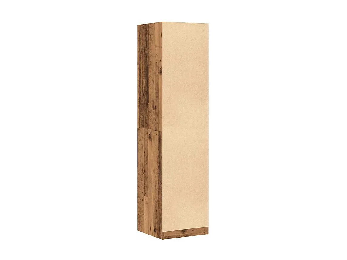 Armoire dressing 1 penderie 2 tiroir 50cm - Collection Kodok-Marron noisette