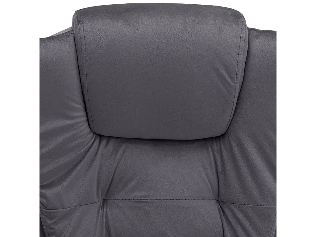Chaise de bureau Gris foncé Velours 2
