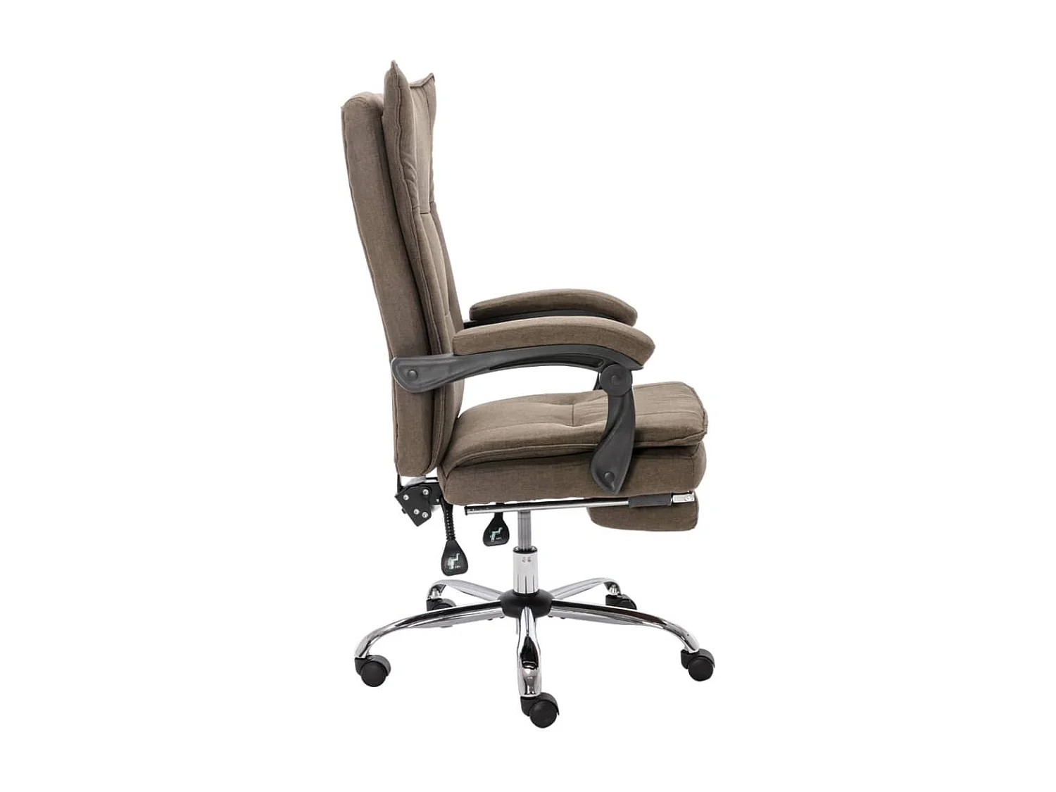 Chaise de bureau Taupe Tissu 2