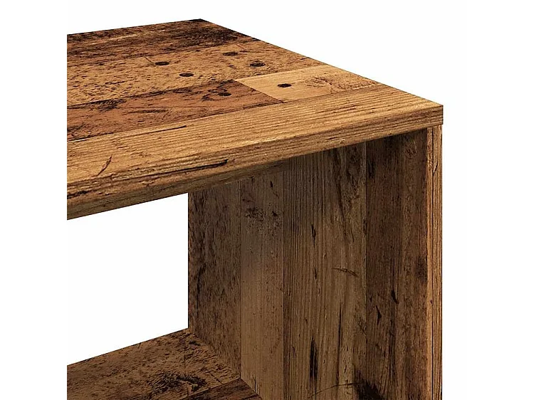 Petite armoire dressing sur roulette 1 penderie 3 étagère 80cm - Collection Event-Marron noisette