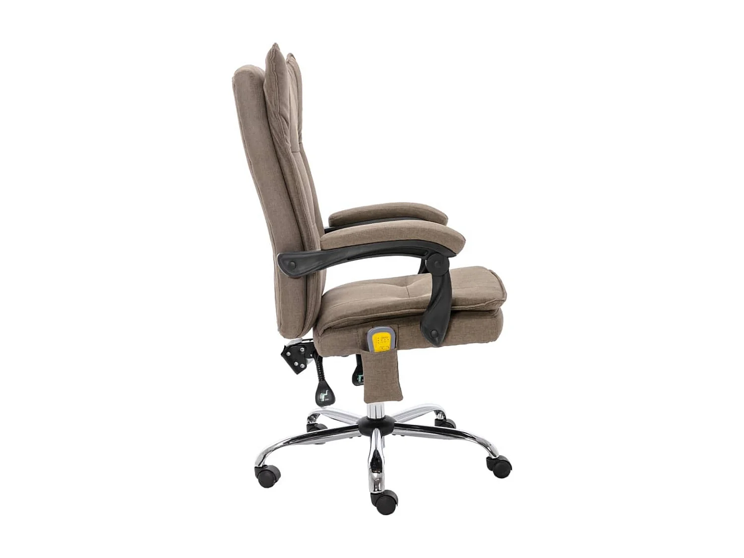 Chaise de bureau de massage Taupe Tissu