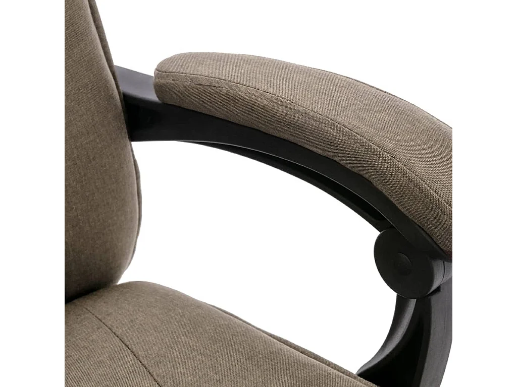 Chaise de bureau de massage Taupe Tissu