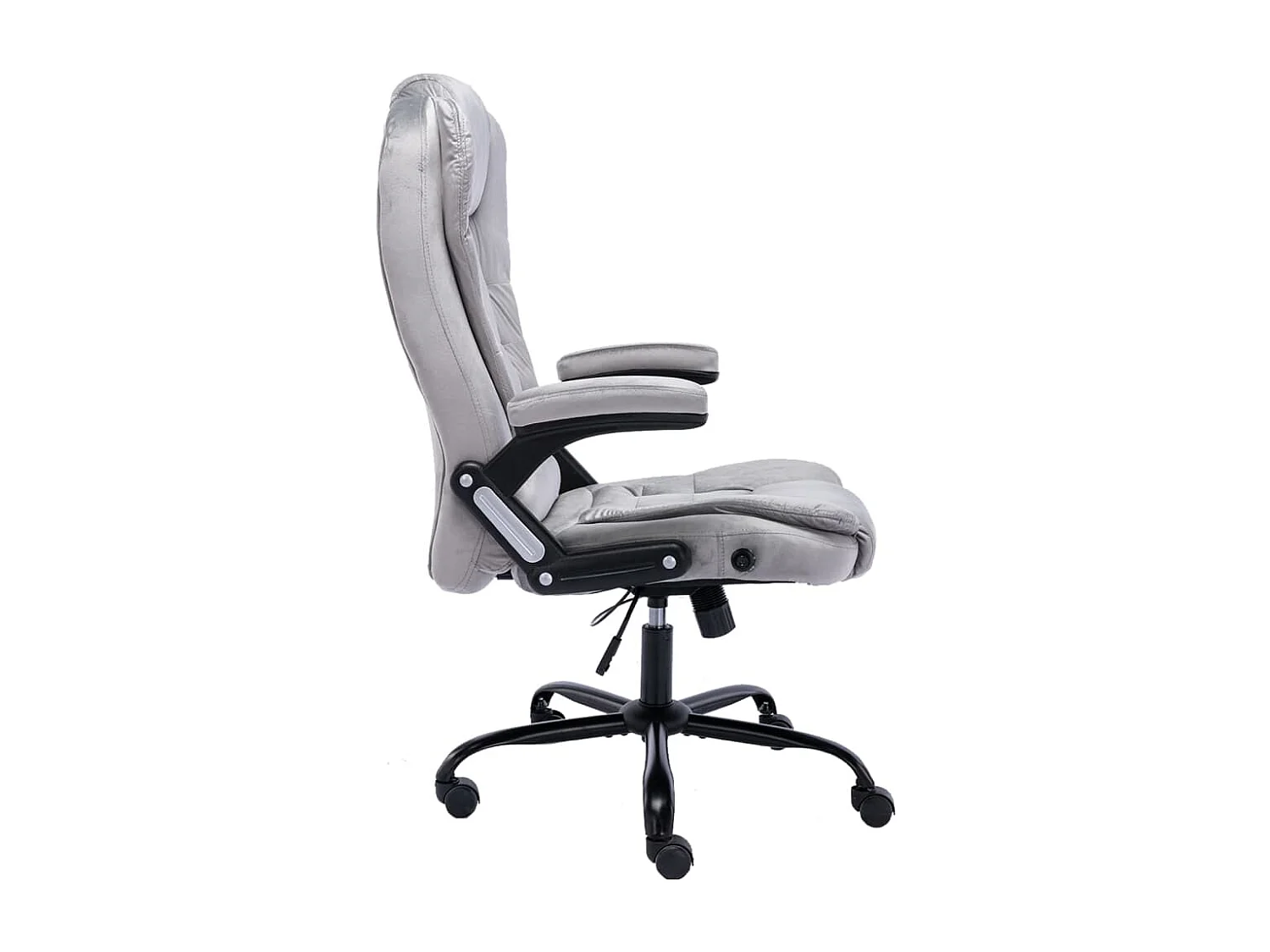 Chaise de bureau Gris clair Velours