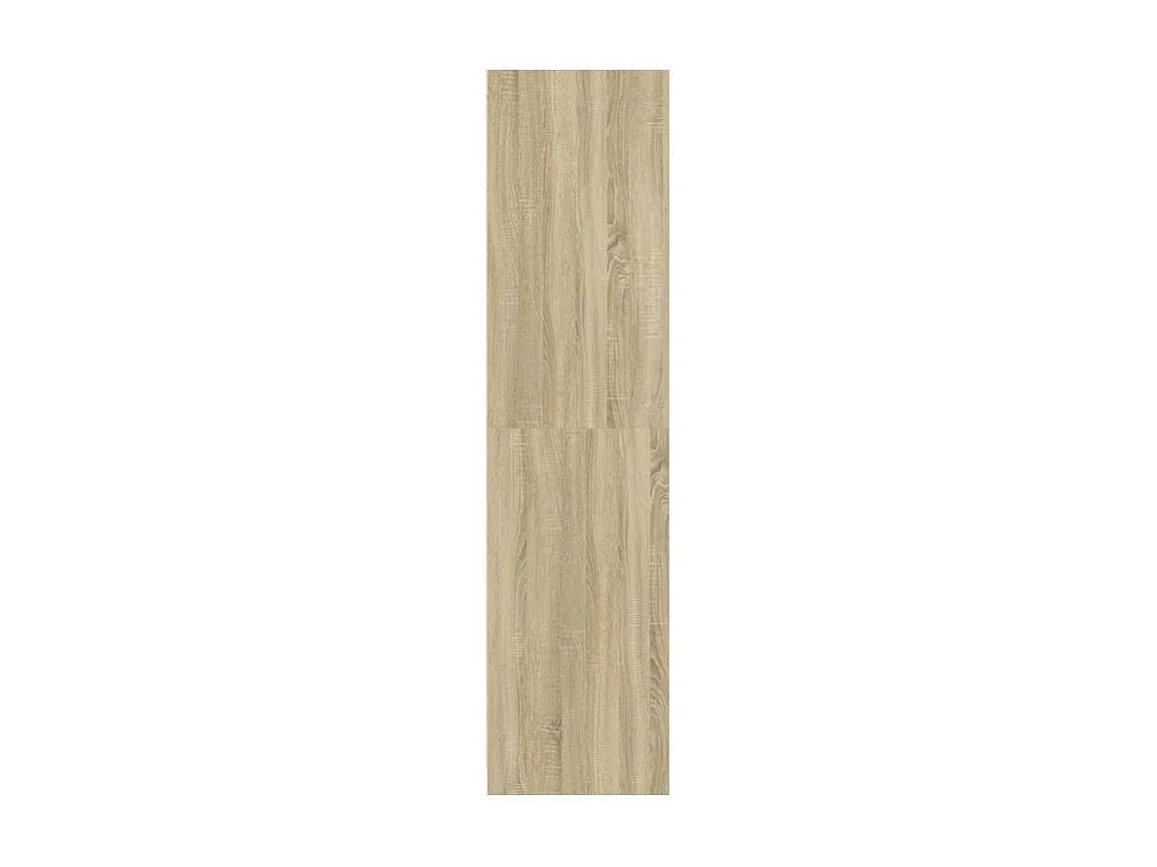 Armoire dressing 2 penderie 2 étagère 100cm - Collection Drazer-Chêne clair