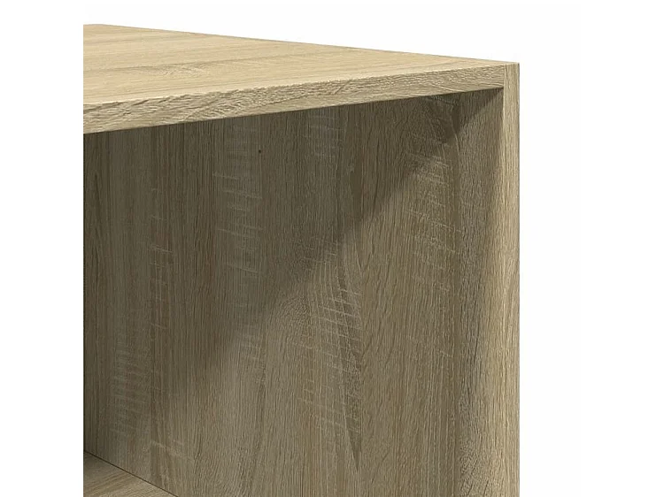 Armoire dressing 2 penderie 2 étagère 100cm - Collection Drazer-Chêne clair