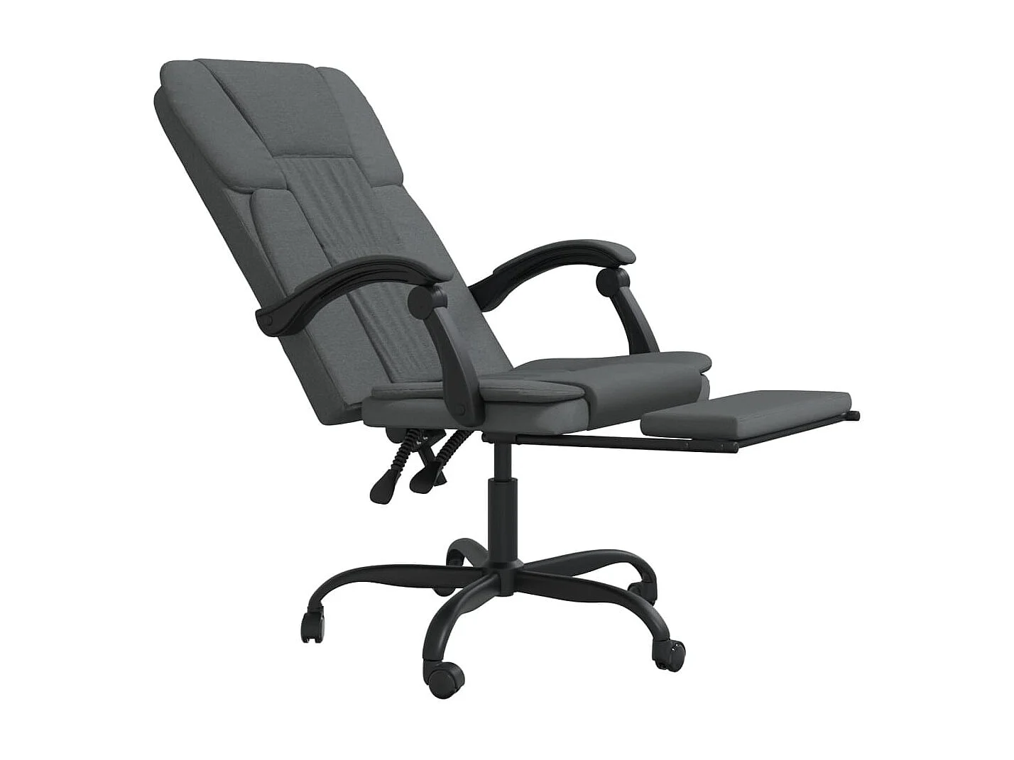 Fauteuil inclinable de bureau Gris foncé Tissu