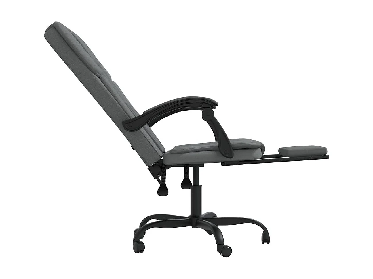 Fauteuil inclinable de bureau Gris foncé Tissu