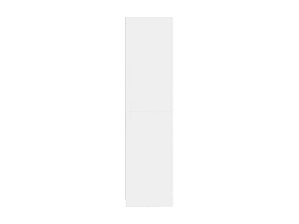 Armoire dressing 2 penderie 2 étagère 100cm - Collection Drazer-Blanc