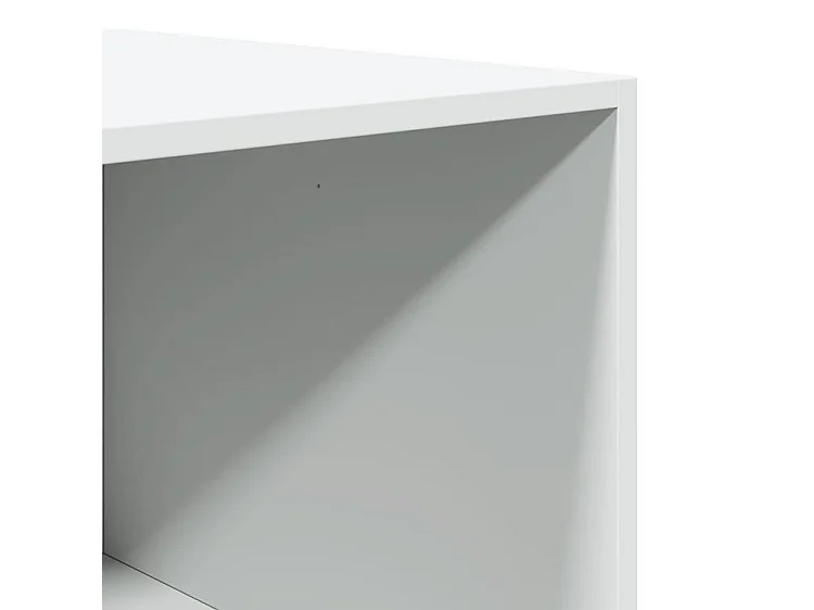 Armoire dressing 2 penderie 2 étagère 100cm - Collection Drazer-Blanc
