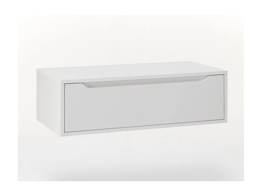 Meuble de salle de bain laqué blanc mat 1 tiroir Selb L 90cm
