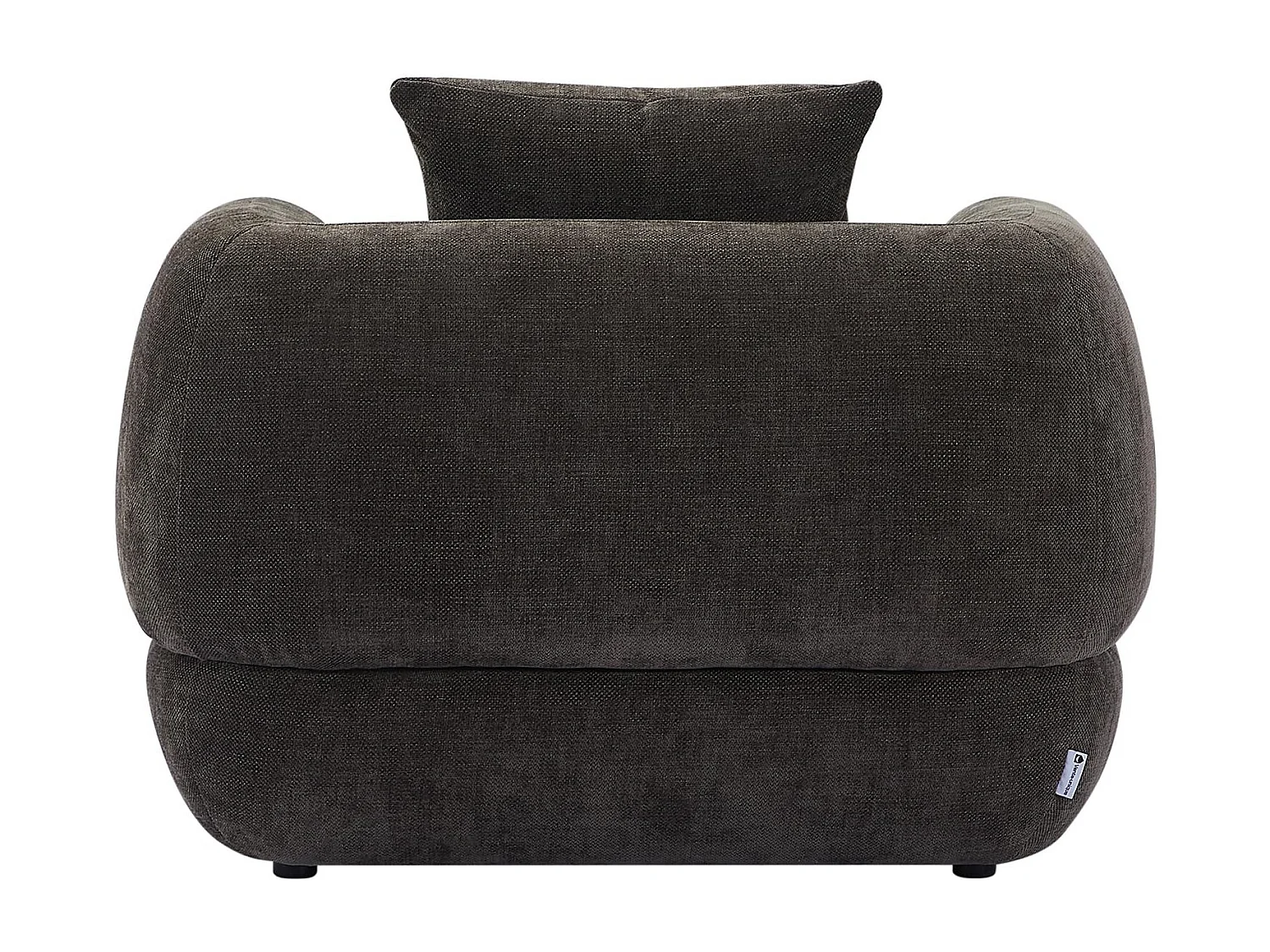 Fauteuil en tissu texturé marron PIMODI