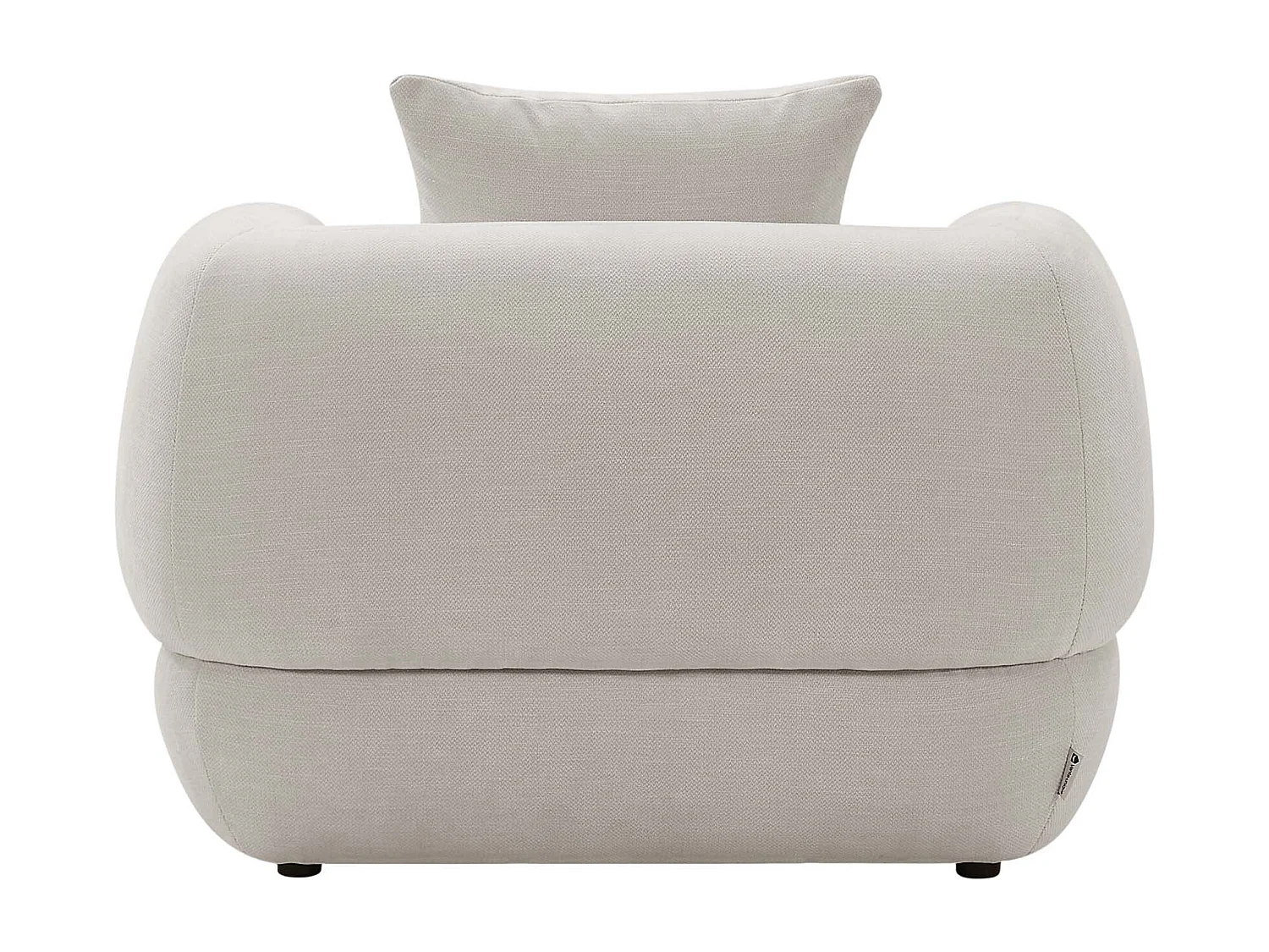Fauteuil en tissu texturé beige PIMODI