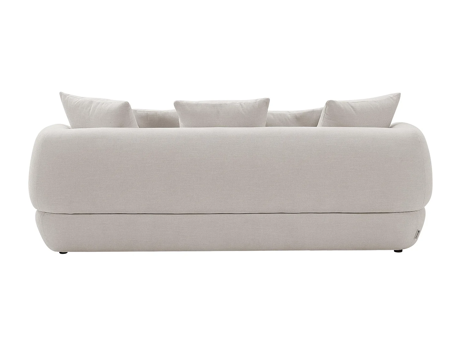 Canapé 3 places en tissu texturé beige PIMODI
