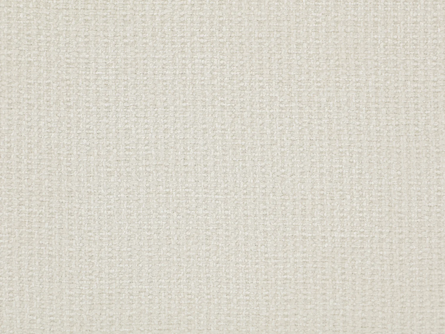Canapé d'angle droit convertible avec dossier méridienne en tissu chenille crème CASORU